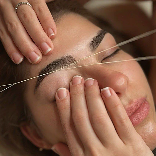 Eyebrow Threading treatment at Zand Beauty Spa and Academy
